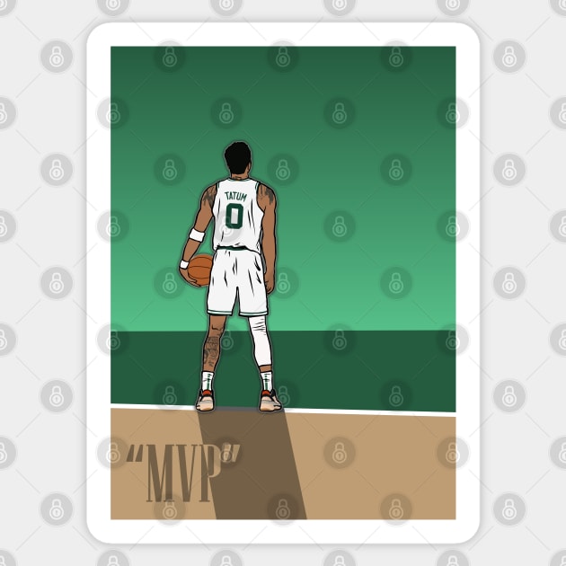 Jayson Tatum MVP Chants Sticker by rattraptees